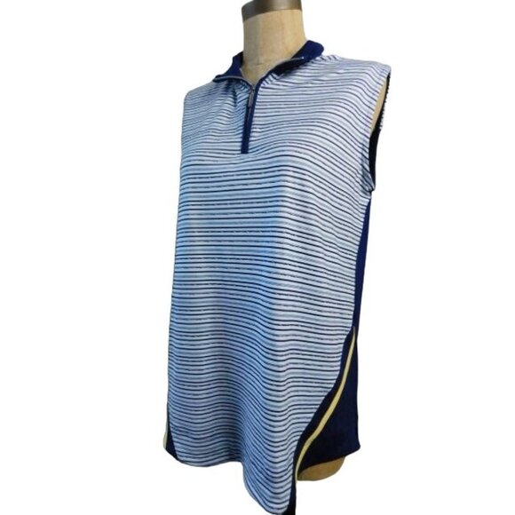 Chase 54 Size L Large Stand Collared Sleeveless Golf Tennis Active Top Sporty - Picture 3 of 3
